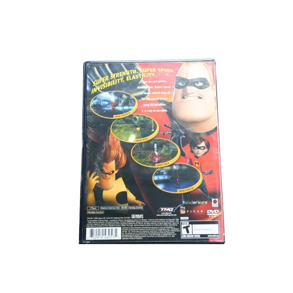 The Incredibles (Sony PlayStation 2, 2004) Disney Pixar CIB - PS2 Black Label‎ - Picture 2 of 4